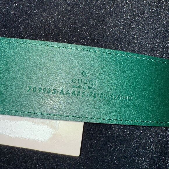 Brand new Gucci Calfskin Double G Memorable Buckle 40mm Belt size 75 - Picture 13 of 13